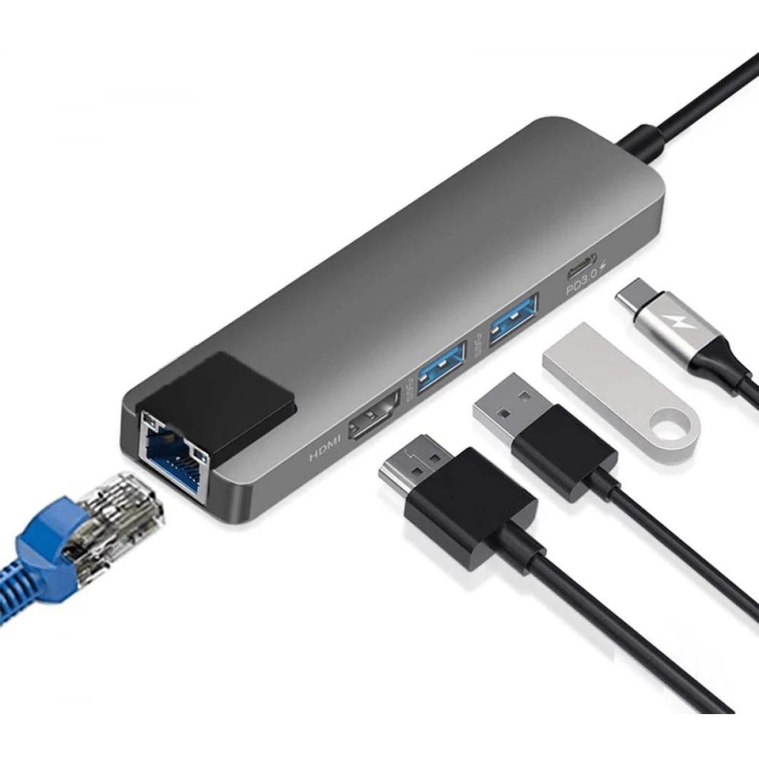 Type-C HUB to Lan USB 3.0 , HDMI