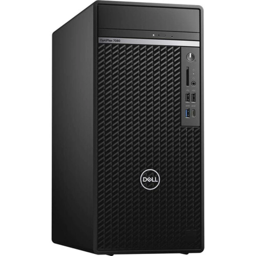 Dell OptiPlex 3080 Tower بمعالج الجيل العاشر إنتل Core i5-10500 بسرعة تصل إلى 4.5GHz وذاكرة RAM 4 جيجابايت DDR4 وقرص صلب 1 تيرابايت HDD