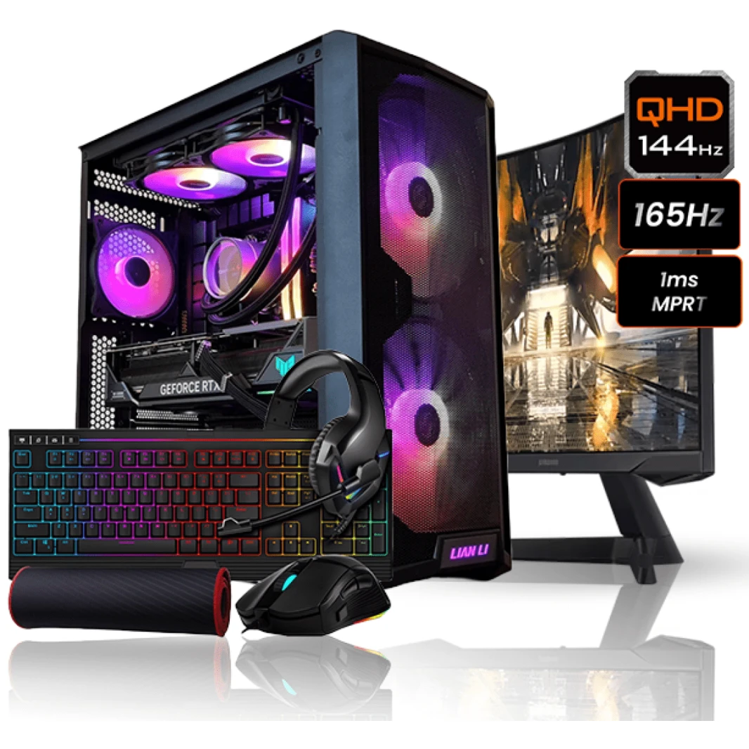 INTEL CORE i7 13700F // RTX 4070 12GB // 16GB RAM DDR4 // 2K QHD@165Hz Gaming Monitor // Gaming Accessories - Full PC
