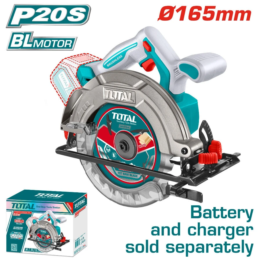 Chinese saw shipping 20 volts 6.5 inches without Total batteries