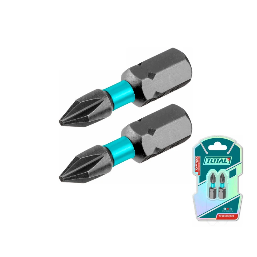 راسيات درل مصلب PH2 طول 25 مم توتال