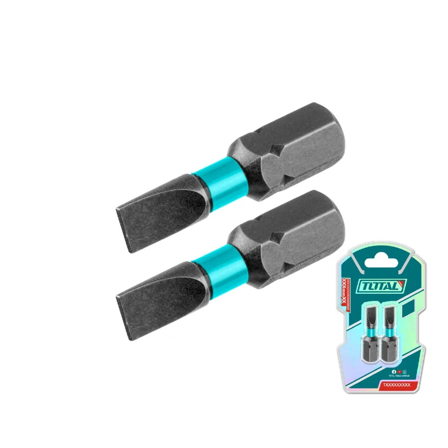 Normal screwdriver heads SL5 length 25 mm Total