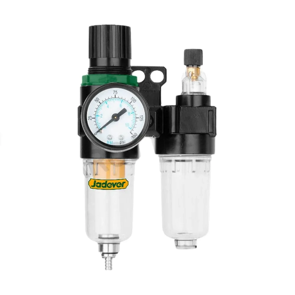 Air filter with a regulator and separator
