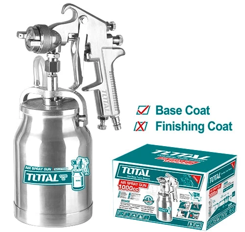 A heavy spraying of paint on the air Total