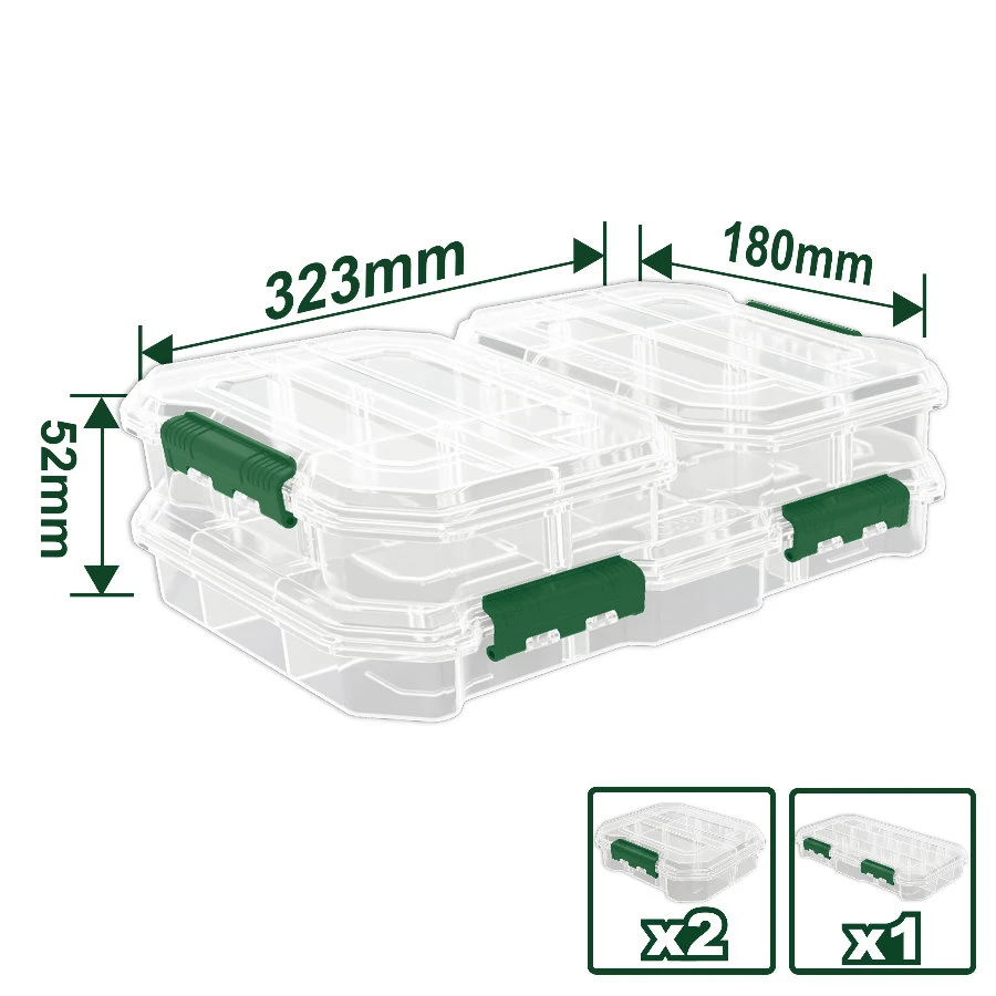 Transparent plastic boxes from Jadifer