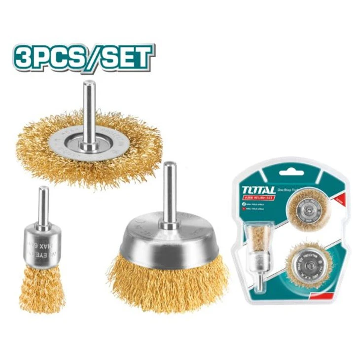 Drill brushes set 3 pieces Total