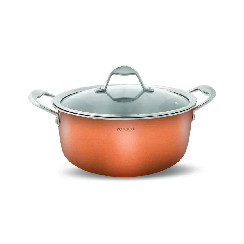 KARACA 3PLY POWER STEEL COPPER 24 CM POT 4,6 LT POT