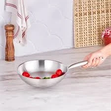 KARACA BIANCA 304 STAINLESS STEEL 24 CM PAN, METAL