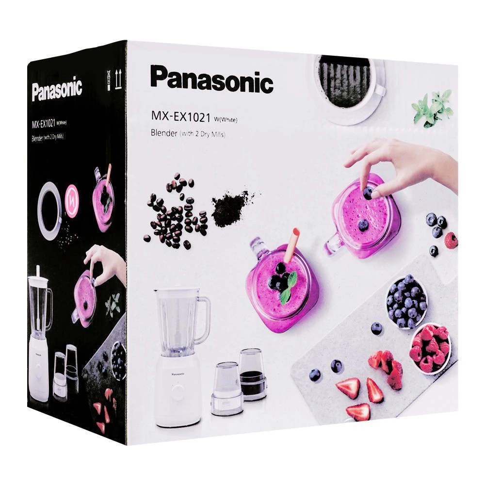 Panasonic Blender, MX-EX1521WTN 1.75L, 450W, Plastic, Mill, China