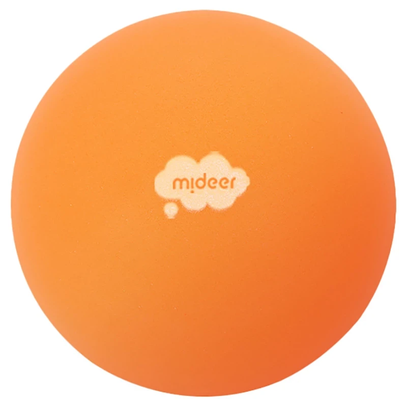 Mideer - Quiet Fluffy Ball - Tropical Orange - 24cm Diameter - Age +3
