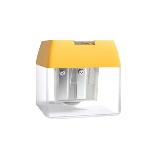 Mideer - Three-hole Pencil Sharpener - Turmeric Yellow - Age 3+