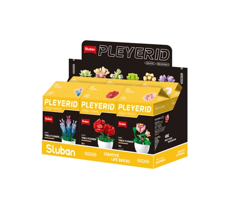Sluban - Pleyerid-Potted Plants(6 Boxes In 1 Display Box)