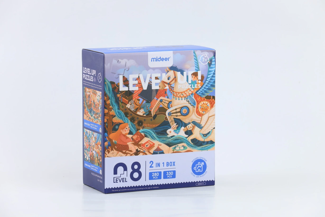 Mideer - Level Up Puzzle 8 - Magic Book and Fairy Tale - Age 6+