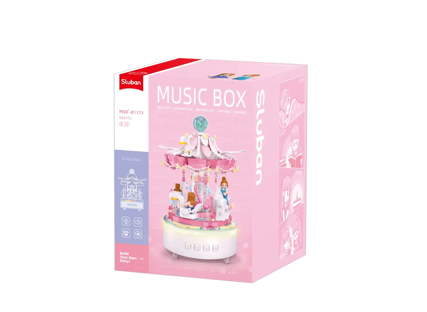 Sluban - Music Box - Carousel (566 Pcs) - Age +8