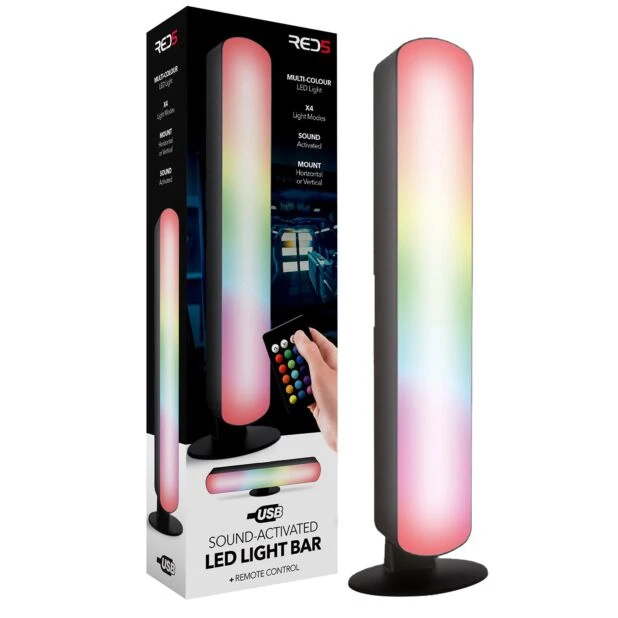ذا سورس - شريط إضاءة LED - تفاعلي مع الصوت (USB)