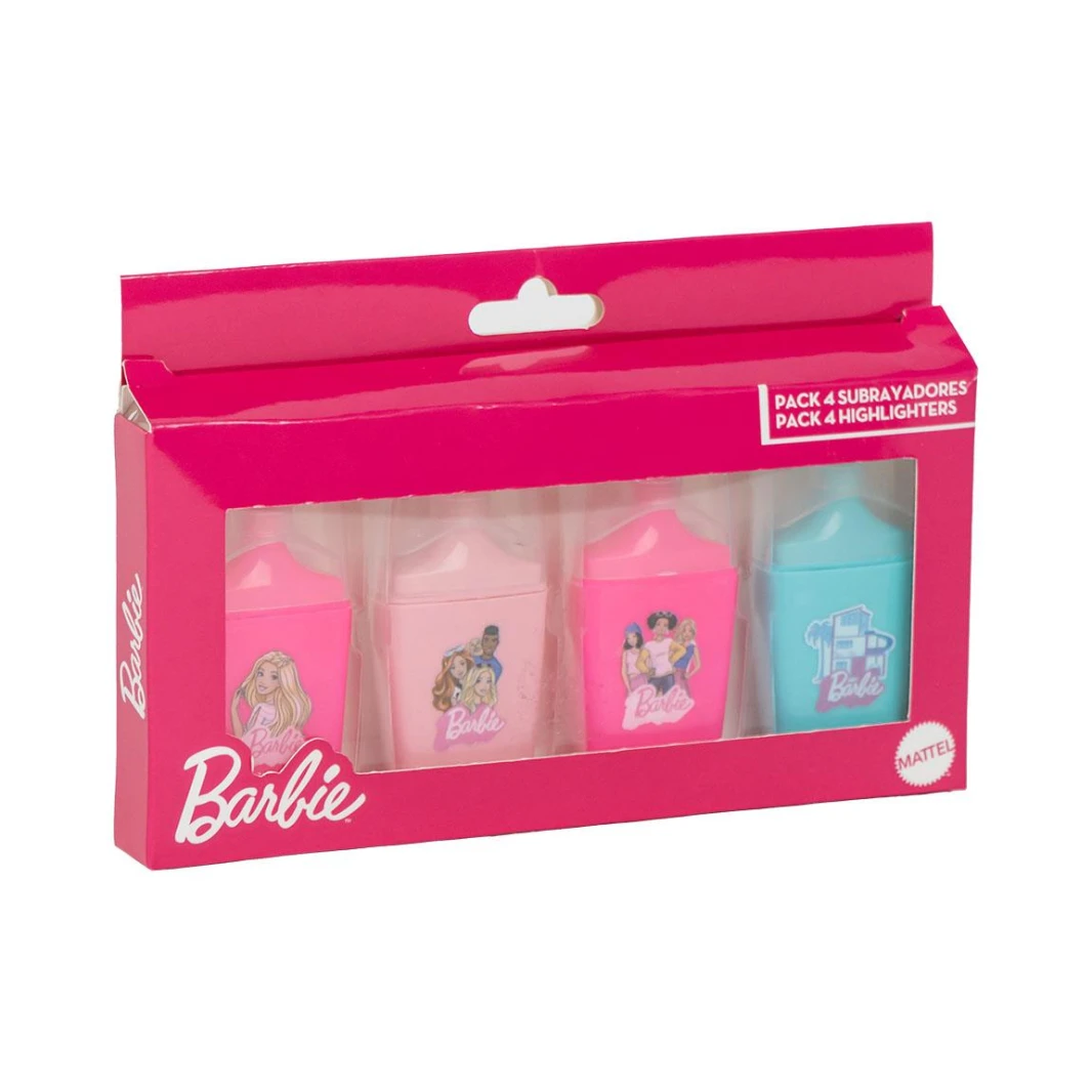 Cerda - Fluor Markers Pack X4 - Barbie
