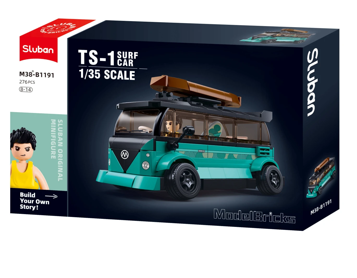 Sluban - Modelbricks - 1/35 Ts-1 Surf Car 276Pcs - Age +8