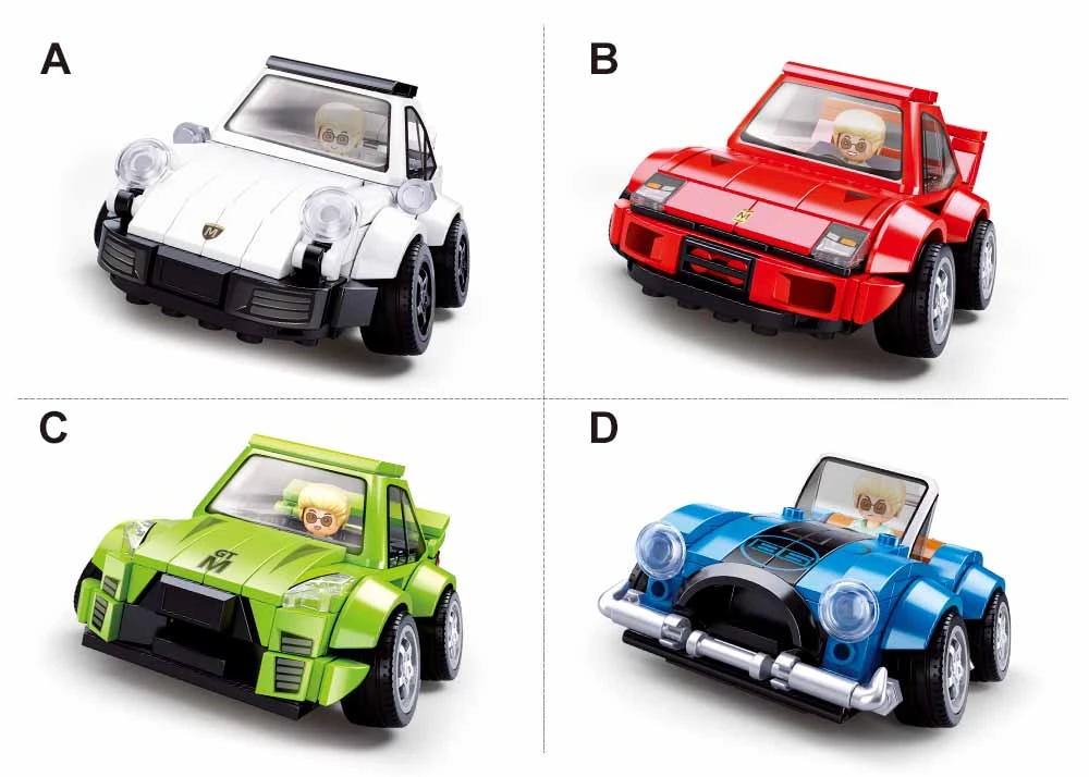 Sluban - Mcar - Hell Of Flush - Legendary Supercar - 4 Types - Age 6+