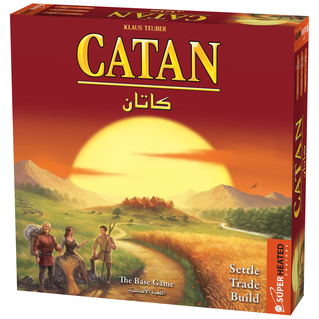 لعبة كاتان الأساسية 3-4 لاعبين (عربي / انجليزي)