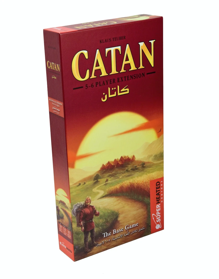 لعبة كاتان الأساسية 5-6 لاعبين (عربي/إنجليزي)