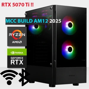 MCC AM12-25 - MIDAS Gaming PC Build || AMD Ryzen 7 7800X3D 8-core - GIGABYTE GeForce RTX 5070 Ti GAMING OC 16GB GDDR7 Graphics Card