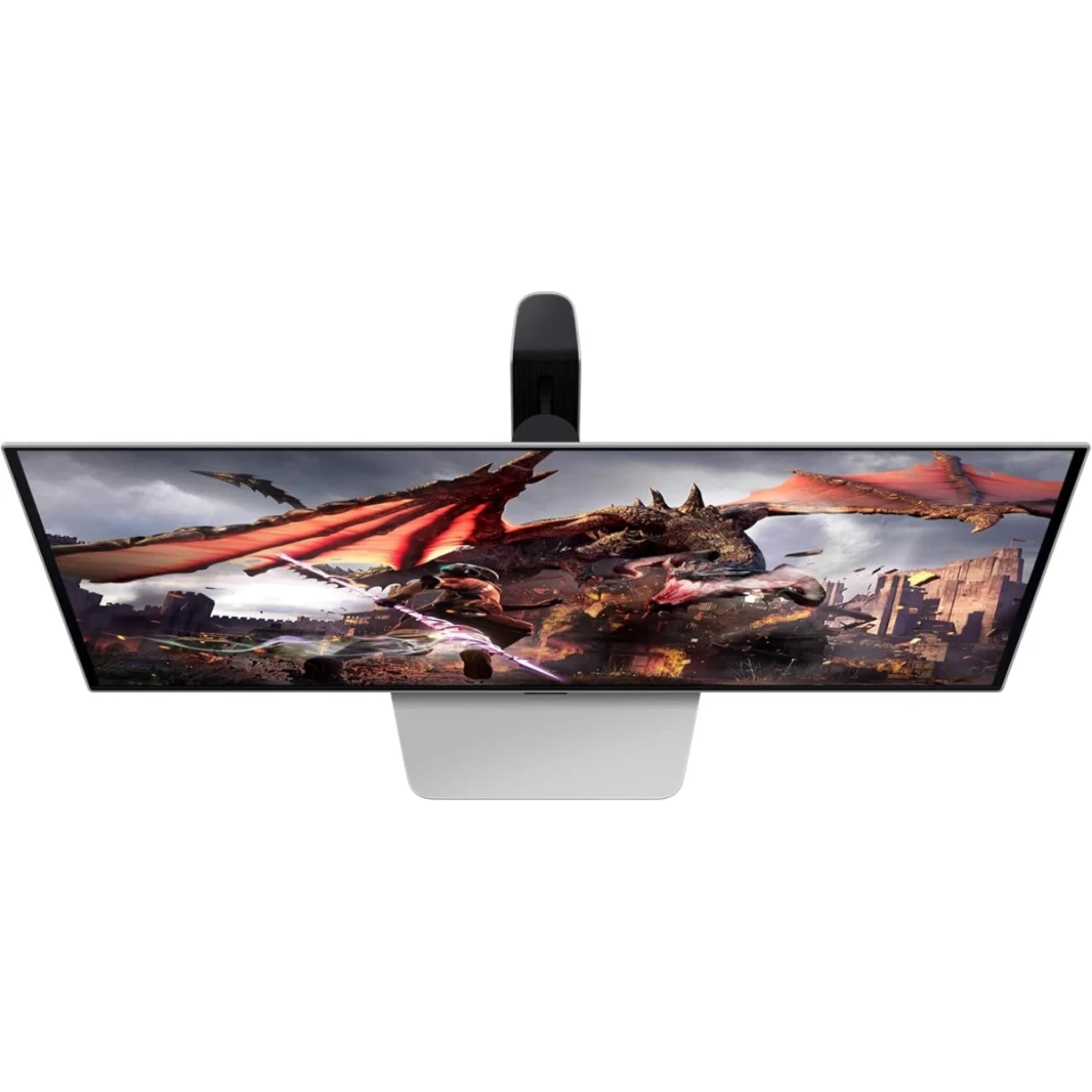 شاشة سامسونج أوديسي OLED G8 مقاس 32 بوصة (G80SD) 4K UHD ذكية 240 هرتز 0.03 مللي ثانية HDR10 متوافقة مع G-Sync شاشة خالية من الوهج مركز ألعاب بتصميم معدني أنيق - أسود