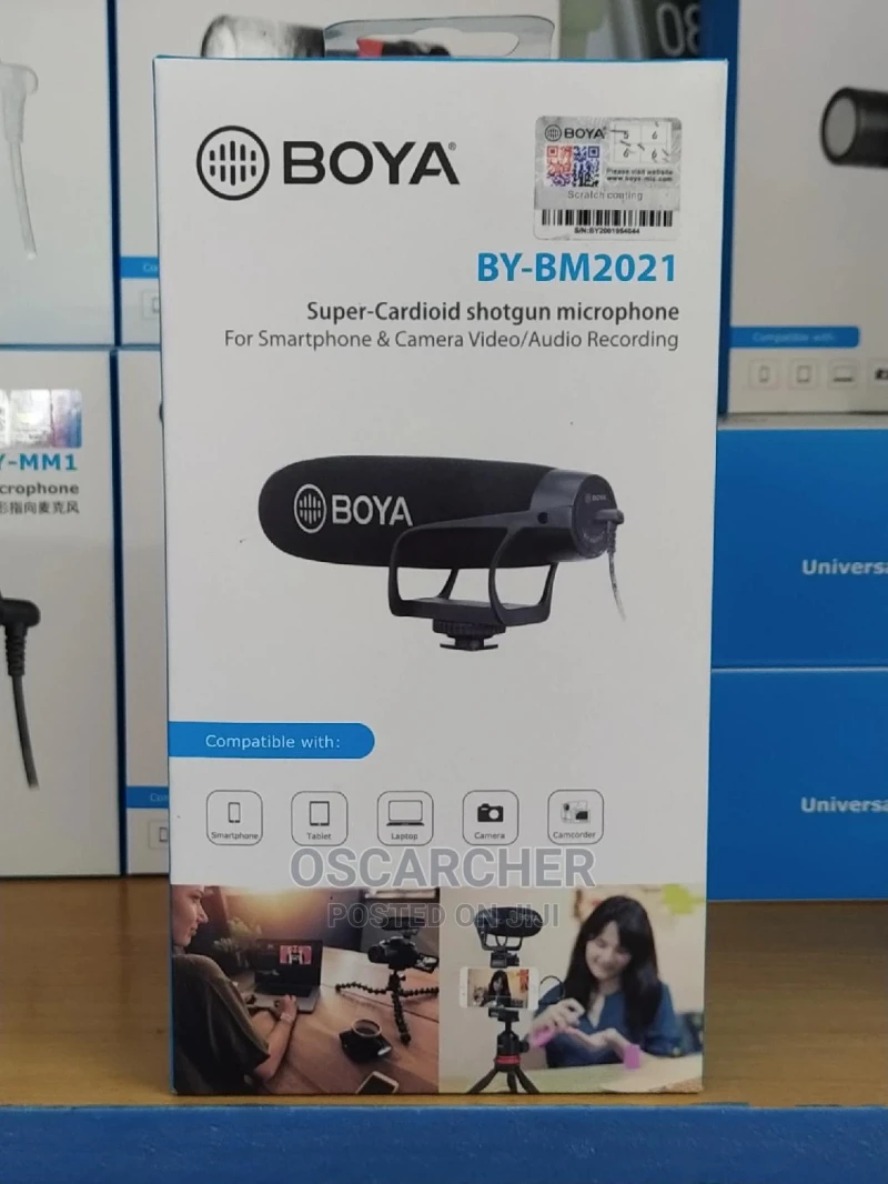 BOYA BY-BM2021 كاميرا جبل سوبر القلب ميكروفون