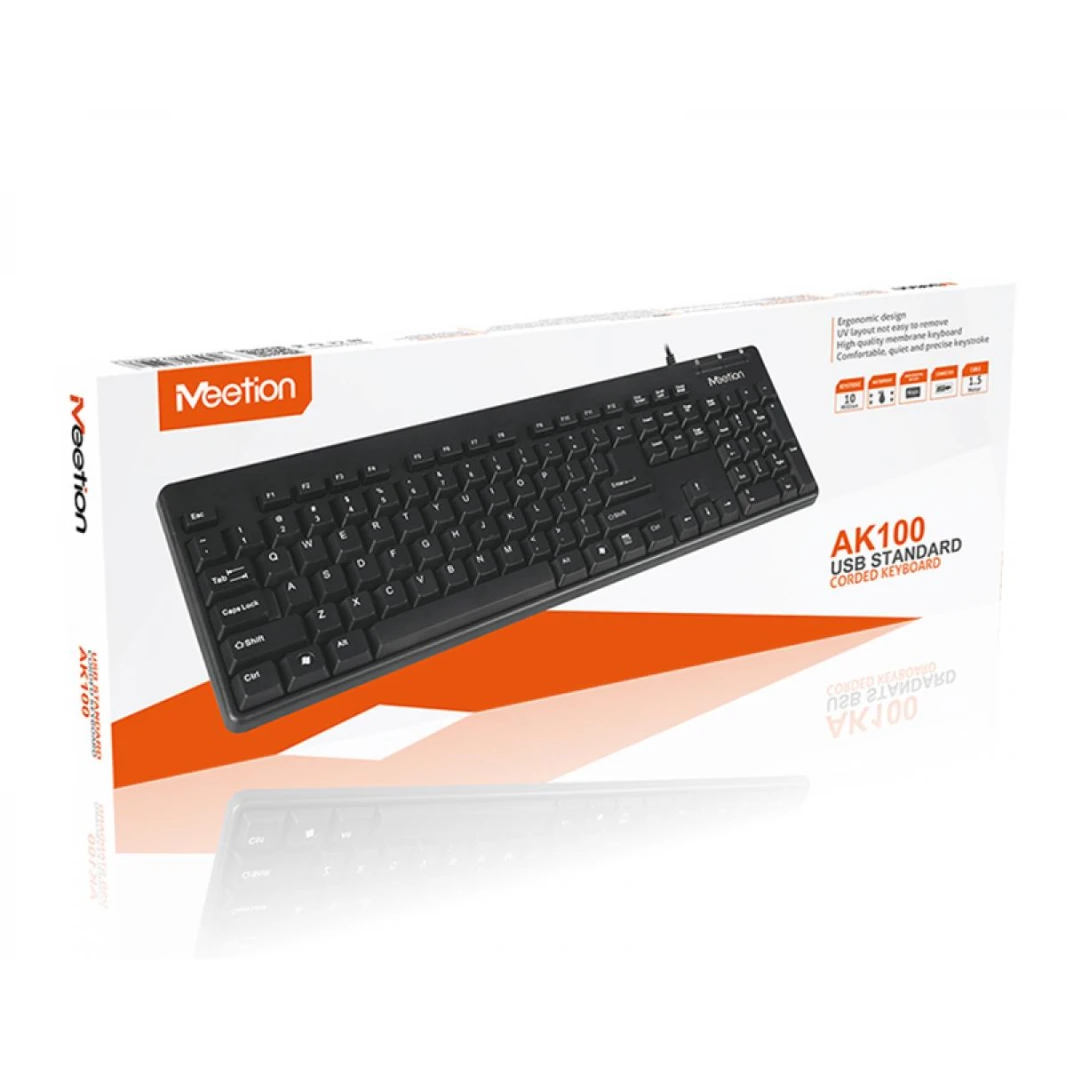 MeeTion MT-AK100 USB القياسية لوحة المفاتيح السلكية
