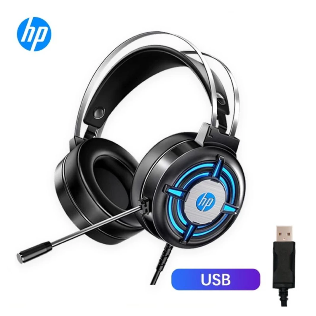HP H120G Stereo Usb2.0 Gaming Headset W/ Microphone & Led Lighting
