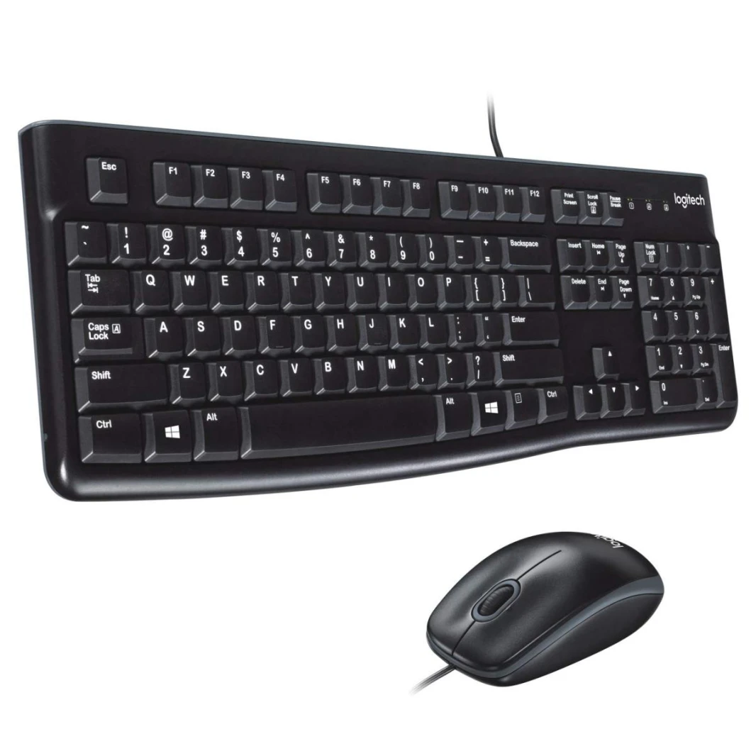 Logitech Desktop MK120 دائم ، مريح ، USB الماوس ولوحة المفاتيح كومبو