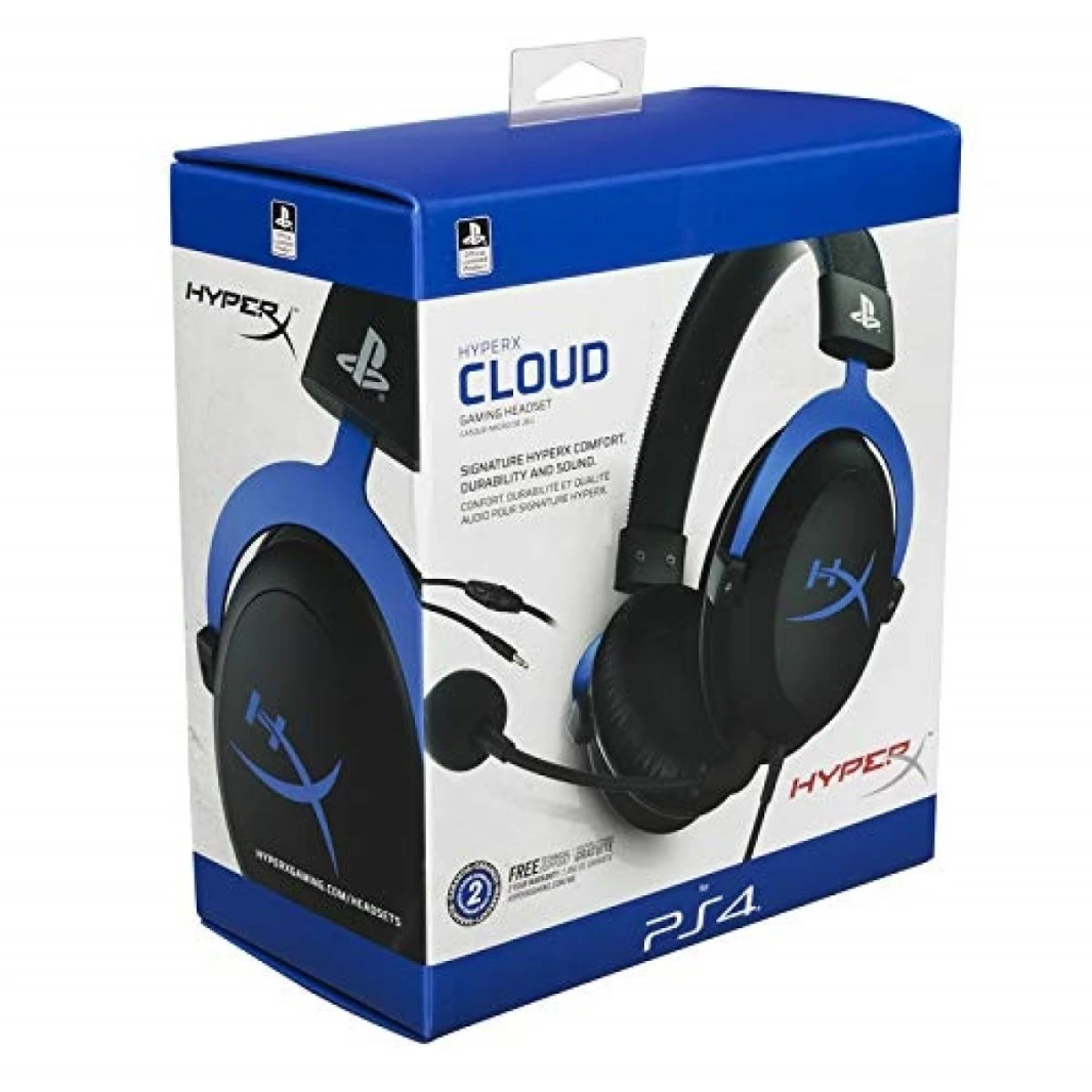 HyperX Cloud Wired (3.5mm) سماعة ستيريو للألعاب ث / جهاز إلغاء الضوضاء القابل للفصل لـ PS4 ، متوافق مع ث / PS5 ، الكمبيوتر ، Xbox & Mobile