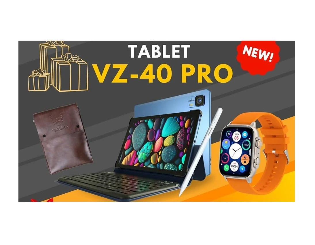 VIKUSHA Tablet V-Z40 Pro + Watch Free + Pen Free