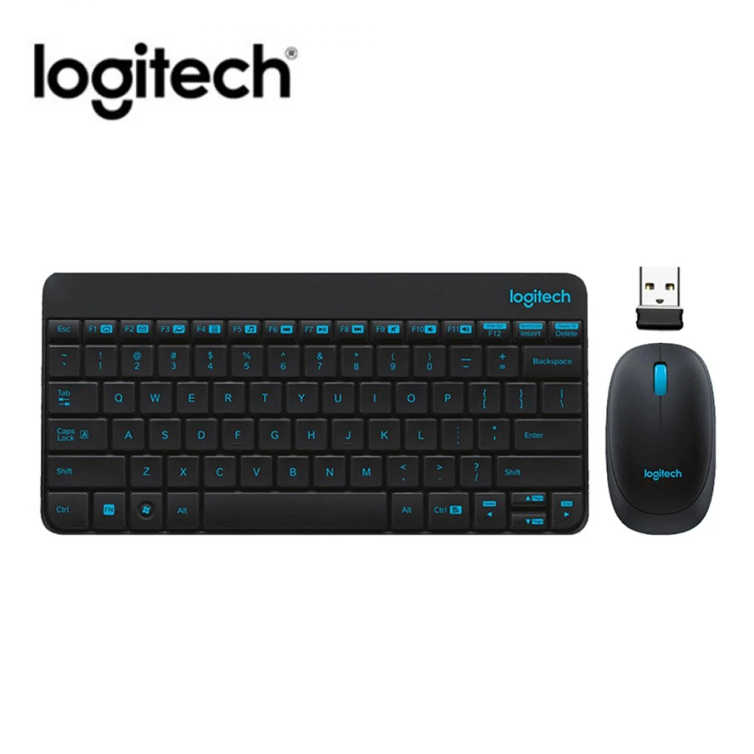 Logitech MK245 USB نانو اللاسلكية البسيطة الألعاب لوحة المفاتيح