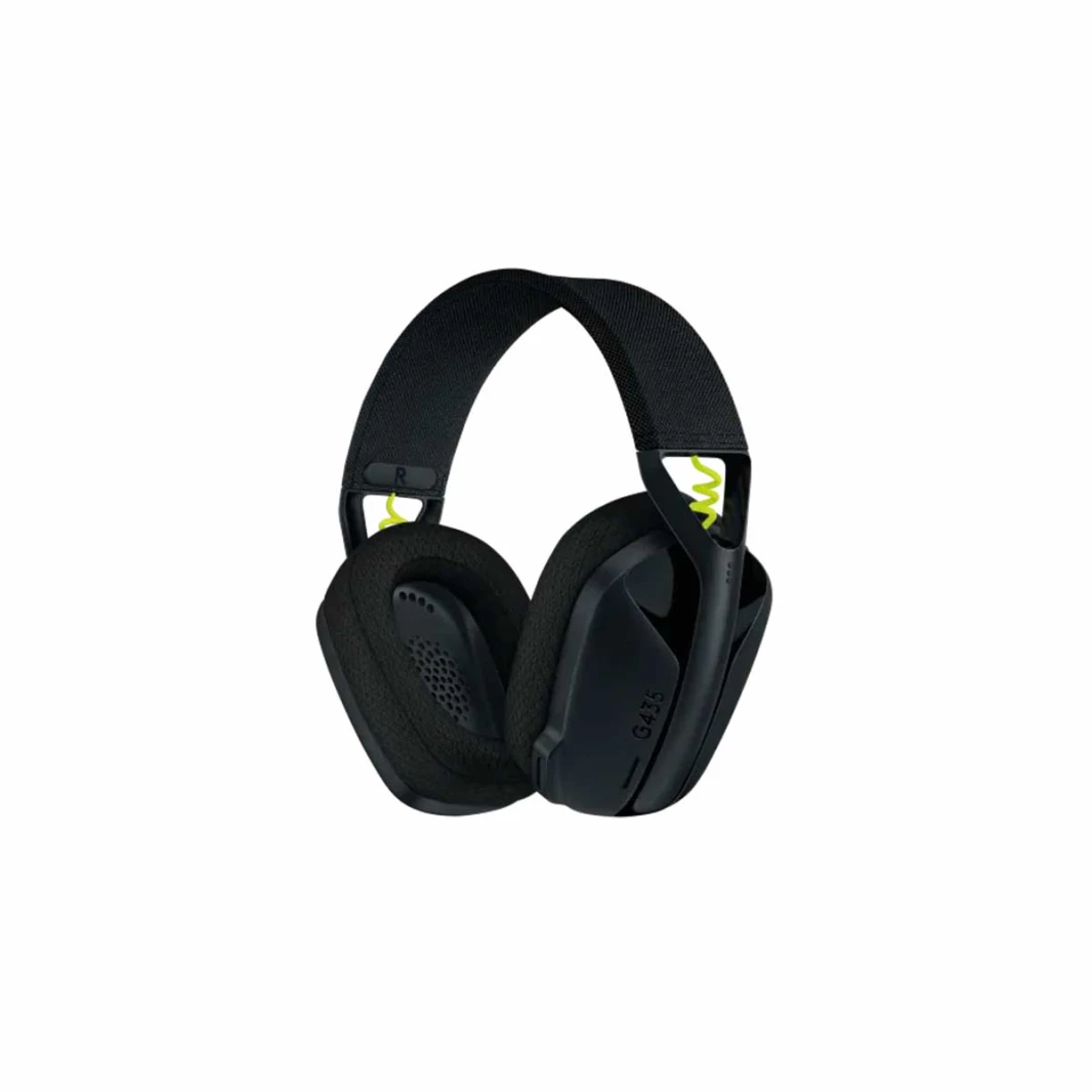Logitech G435 Lightspeed سماعة بلوتوث لاسلكية للألعاب - أسود