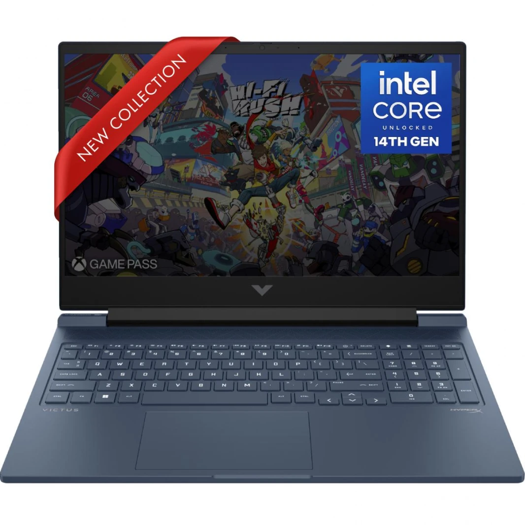 HP Victus Gaming Laptop 16-r1012ne Intel CoreTM i7-14650HX, NVIDIA GeForce RTXTM 4050 6GB GDDR6 16.1 FHD 144Hz – أداء أزرق