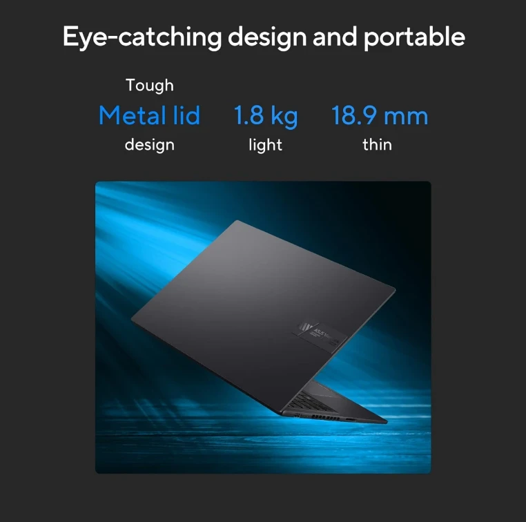 ASUS Vivobook 16X 8GB I5-12500H 512GB 2050 144Hz WIN11