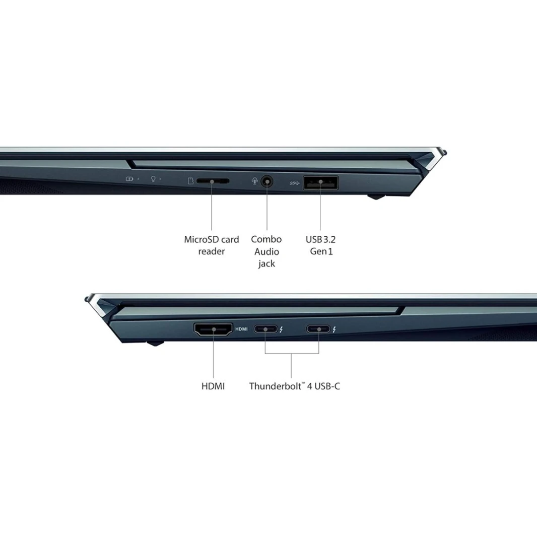 ASUS ZenBook Duo 14 UX482EGR جديد إنتل 11th Gen Core i7 4-Cores شاشة تعمل باللمس - أزرق سماوي