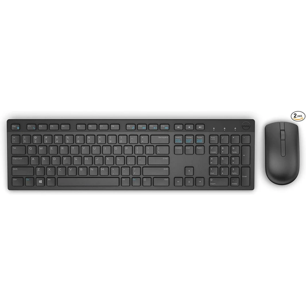 DELL KM-636 لوحة المفاتيح اللاسلكية والفأرة كومبو