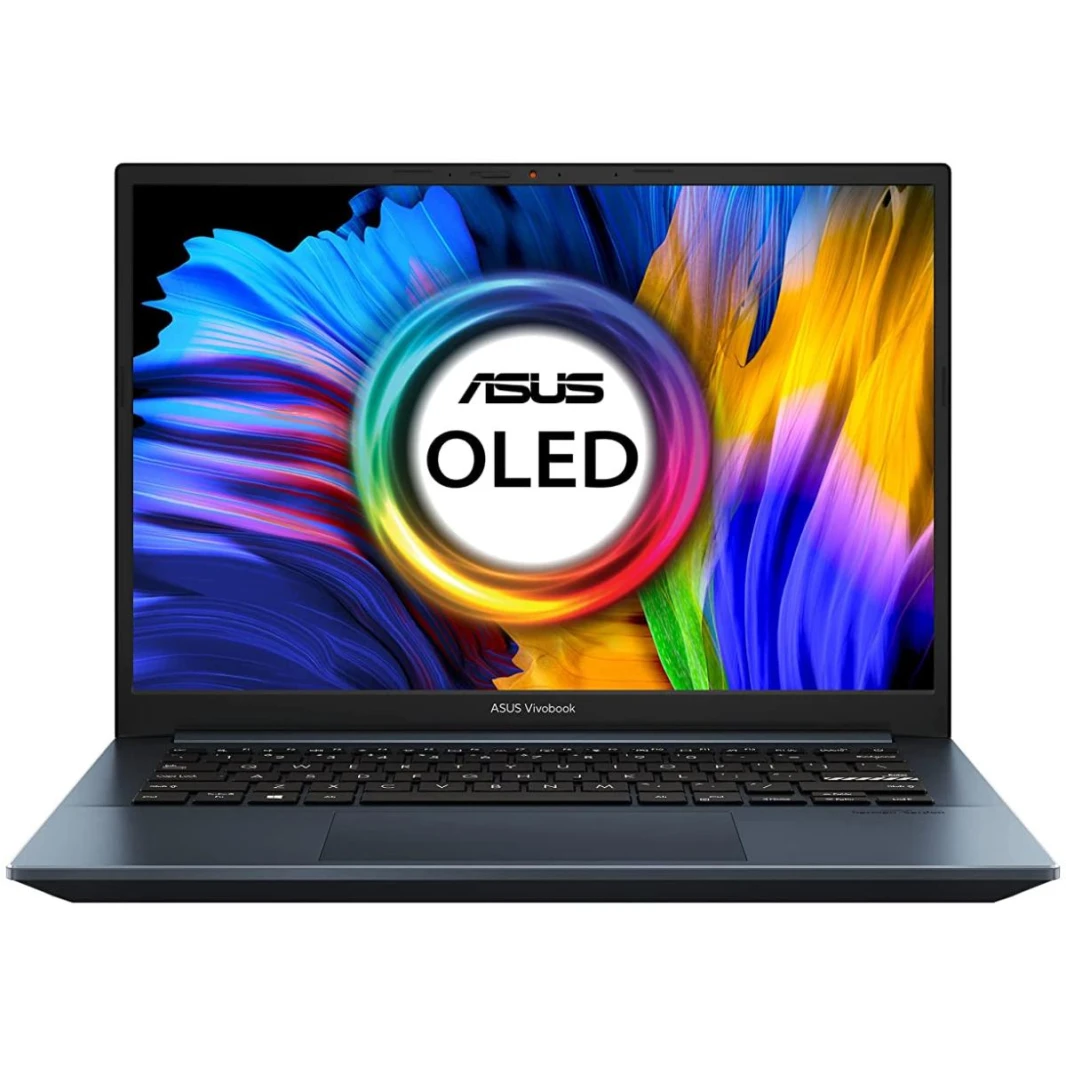 ASUS VivoBook Pro 14 M3401QC 5Gen AMD Ryzen 7 8-Cores w/ RTX 3050 & 2.8K OLED HDR 600 Display – Quiet Blue