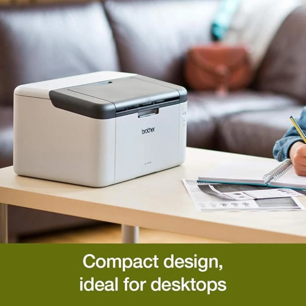 Brother HL-1210W Mono Laser Printer – Single Function, Wireless/USB 2.0, Compact, Up to 20 PPM A4 Printer, Small Office/Home Printer