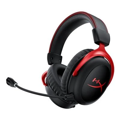 HyperX Cloud II سماعة رأس لاسلكية سوداء ، حمراء