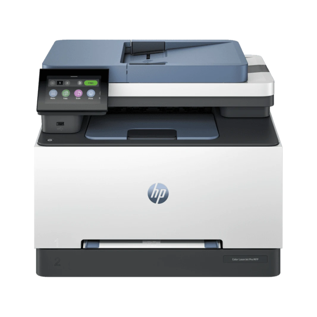طابعة HP Color LaserJet Color Pro MFP 3303fdw طباعة ونسخ ومسح ضوئي وفاكس حتى 26 جزء في المليون للأسود واللون