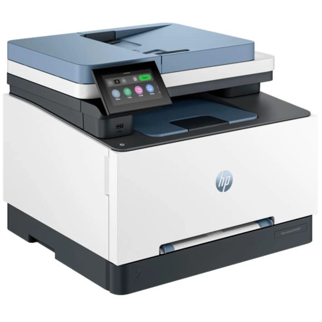 طابعة HP Color LaserJet Color Pro MFP 3303fdw طباعة ونسخ ومسح ضوئي وفاكس حتى 26 جزء في المليون للأسود واللون