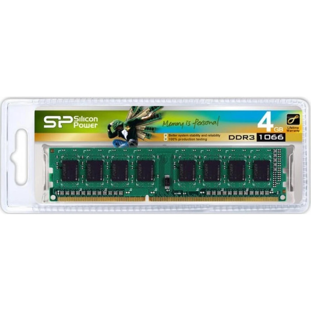 قوة السيليكون 4GB DDR3 UDIMM-1066 ميغاهيرتز لسطح المكتب