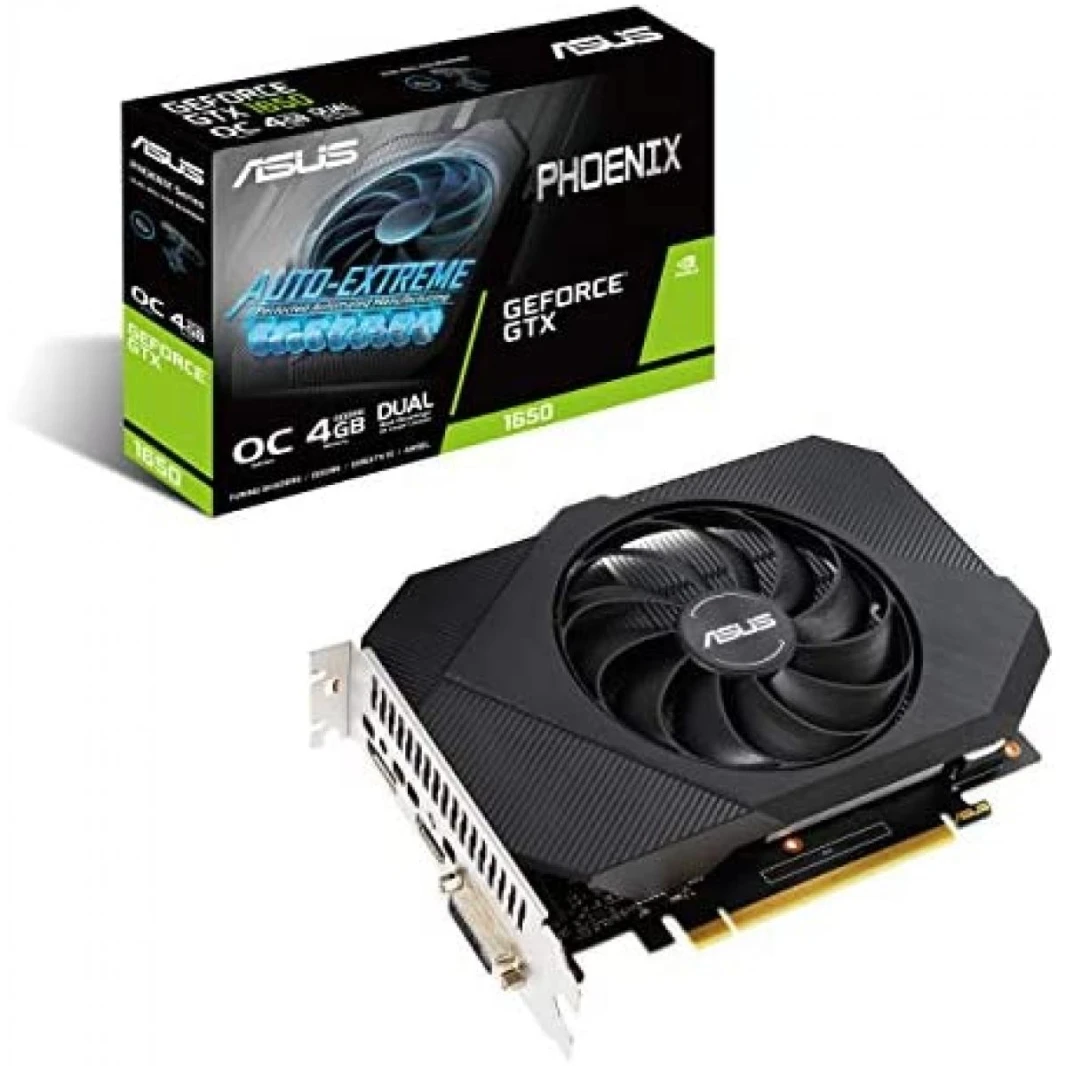 ASUS Phoenix GeForce GTX 1650 4GB Fan Overclocked Edition GDDR5 ذاكرة 4G 128bit - بطاقة الرسومات