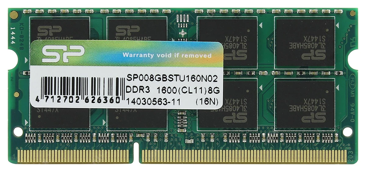 السليكون الطاقة DDR3 8GB 1600 ميغاهرتز الكمبيوتر المحمول رام