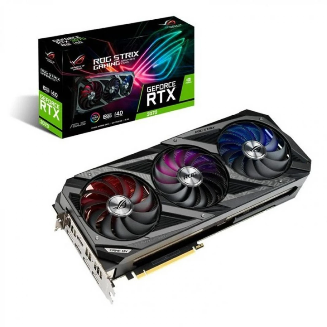ASUS ROG-STRIX-RTX 3070-O8G-GAMING GDDR6-بطاقة الرسومات