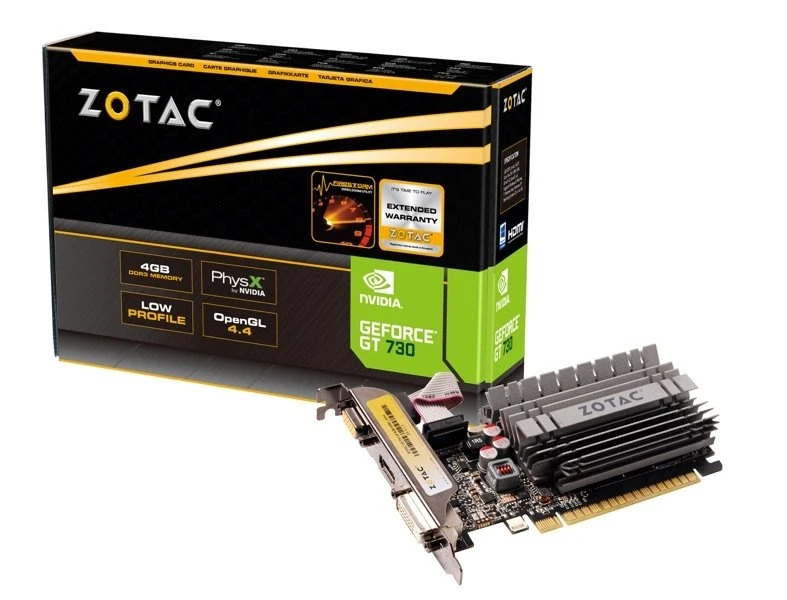 ZOTAC GT 730 4GB إصدار المنطقة DDR3 - بطاقة الرسومات