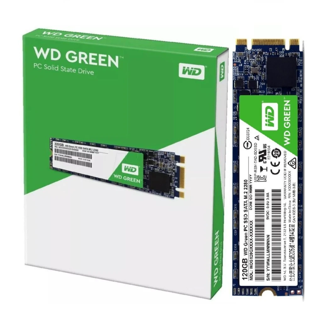 الغربية الرقمية الخضراء M.2 2280 120GB SATA الداخلية SSD