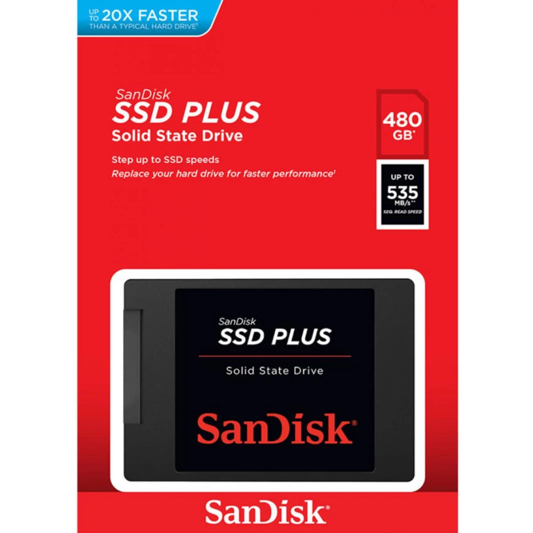 Sandisk Plus 480 جيجابايت Serial ATA III SLC SSD